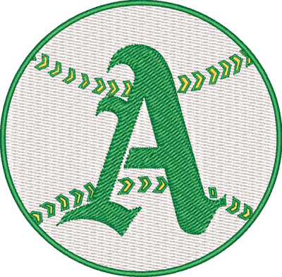 Oakland As-Oakland As, baseball, machine embroidery