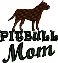 Pit bull Mom-PITBULL PIT BULL DOG DOGS MACHINE EMBROIDERY STITCHEDINFAITH.COM DOG EMBROIDERY PITBULL EMBROIDERY