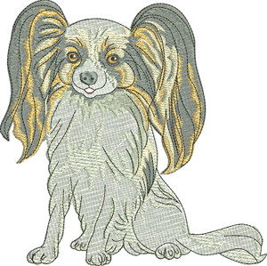 Papillion dog-Papillion dog, Papillion machine embroidery, Dog embroidery, machine embroidery