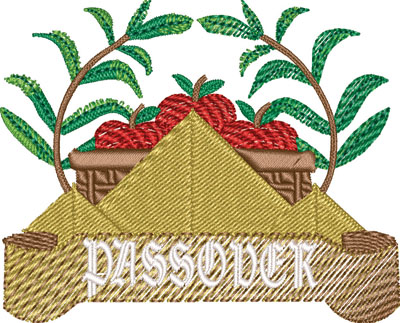 Passover celebration-Passover, Judaism, holiday, religion, machine embroidery 