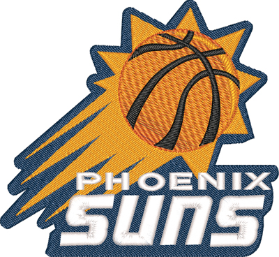 Phoenix Suns-Phoenix, Suns, basketball, sports, machine embroidery