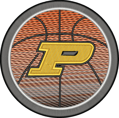 Purdue basketball-Purdue, basketball, sports, machine embroidery