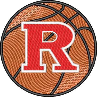 Rutgers basketball-Rutgers, basketball, sports, machine embroidery