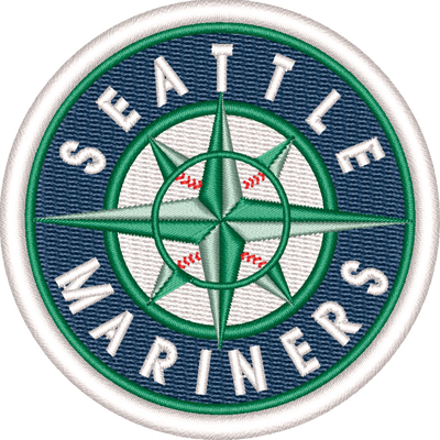 Seattle Mariners-Seattle, Mariners, baseball, machine embroidery