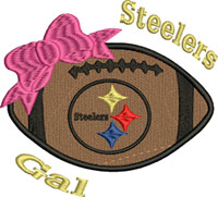 Steelers Gal-Steelers, football, Girl steelers, Steelers girl, machine embroidery, football embroidery, Pittsburgh