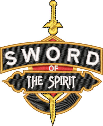 Sword of the Spirit-Sword, Spirit, Christian, machine embroidery, religion