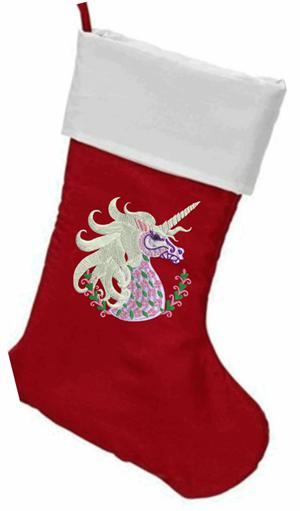 Personalized unicorn Christmas stocking-Christmas stockings, embroidered stockings Unicorn stocking, unicorn, holiday,Christmas, name free