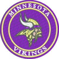 Vikings-Football, Minnesota, vikings, machine embroidery