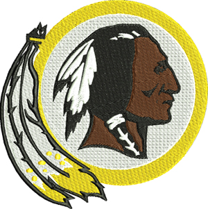 Washington Redskins-Washington, Redskins, football, sports, machine embroidery