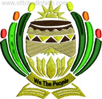 We the People-We the People, South Africa, Africa embroidery, machine embroidery, stitchedinfaith.com