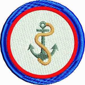Anchor design-machine embroidery anchor nautical stitched in faith patches 