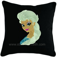 Personalized Elsa embroidered pillow Free name