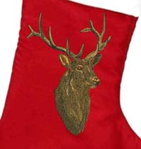 Deer personalized Christmas stocking-Deer stocking, Christmas stockings, Deer Christmas stocking, personalized stockings