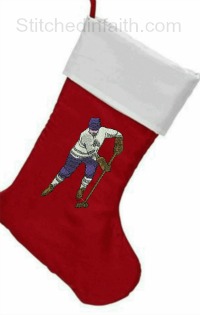 Personalized Ice Hockey team Christmas stocking-Ice hockey stockings, Christmas stockings, sports stockings, Holiday stockings, personalized stockings