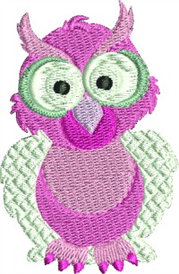 Pink Owl-owl machine embroidery designs embroidery designs embroidery pink owl owls stitchedinfaith.com birds