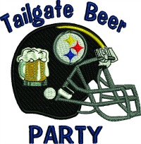 Tailgate Party Pittsburgh Steelers-SPORTS PITTSBURGH STEELERS MACHINE EMBROIDERY embroidery football stitchedinfaith.com