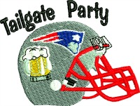 Tailgate party Patriots helmet-FOOTBALL SPORTS PATRIOTS BEER PARTY MACHINE EMBROIDERY STITCHEDINFAITH.COM 